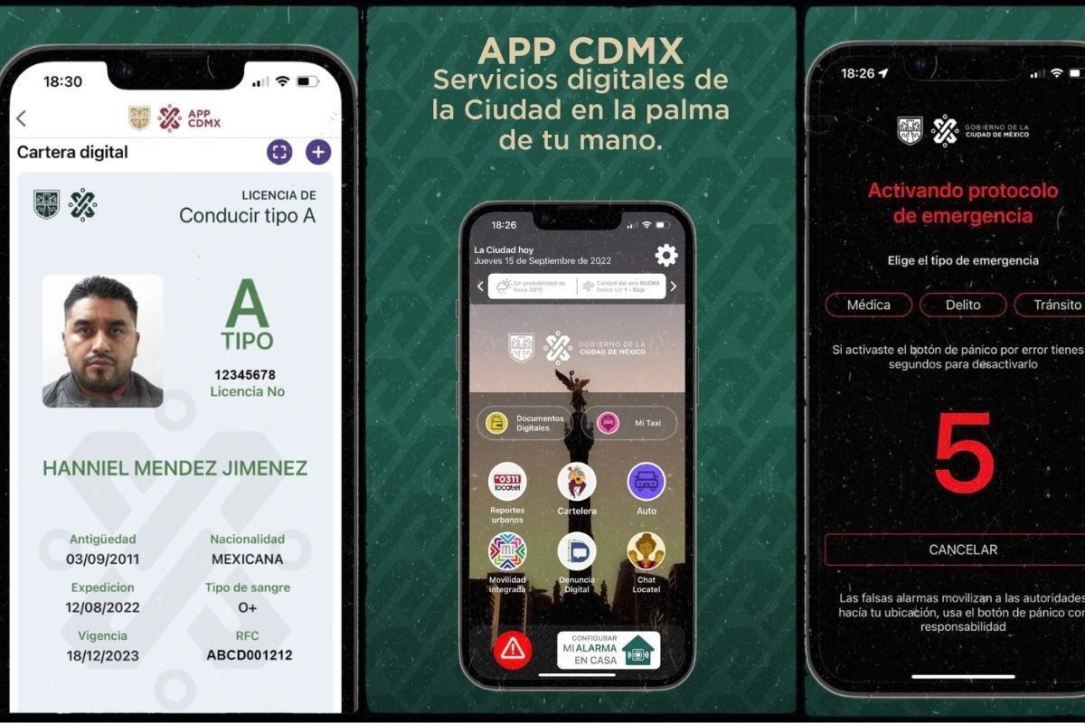 Diferentes aplicaciones importantes para servicios, movilidad y más en la capital mexicana. Foto: Gobierno CDMX