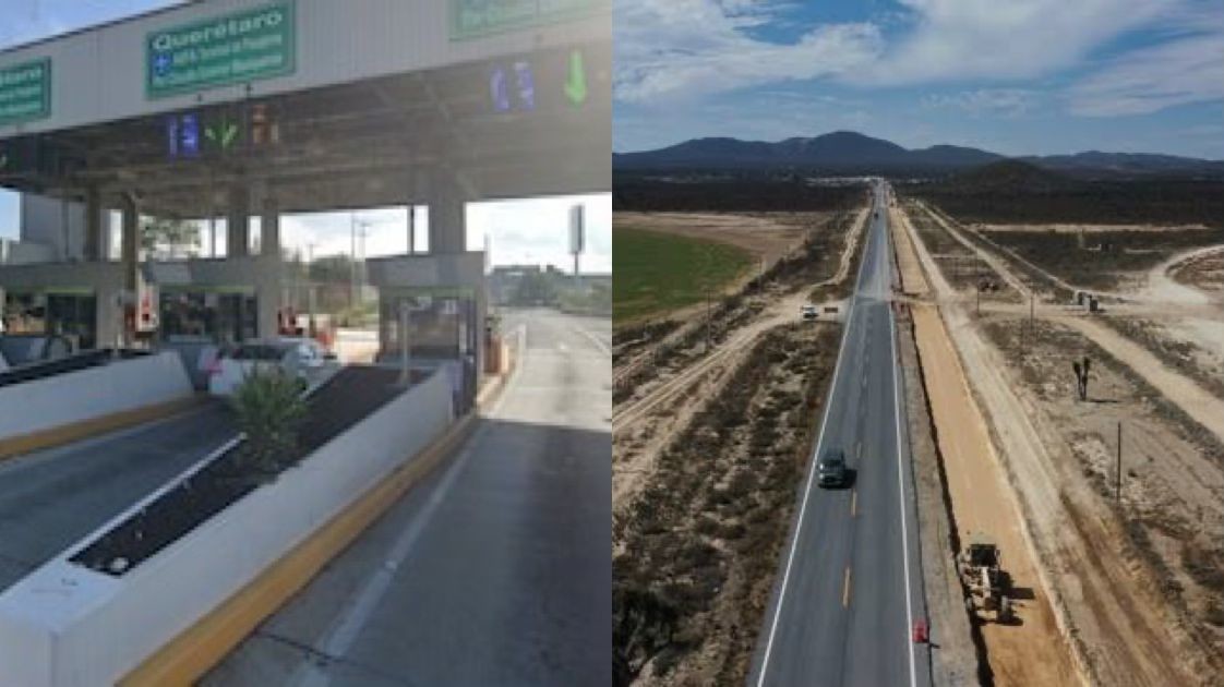 Comparativa entre la caseta de cobro más cara de México y la del nuevo periférico de Nuevo León. Foto: Google Maps.