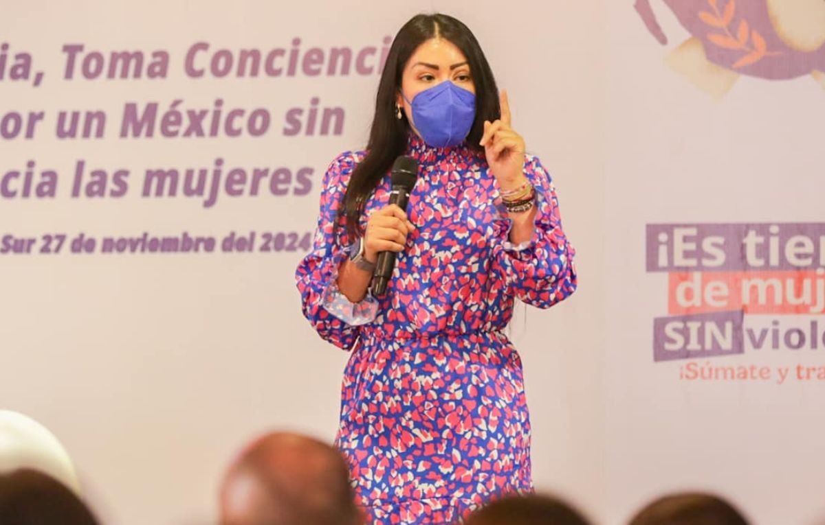 María Elena Ríos estuvo en La Paz para promover la Ley Malena. Fotos: Facebook / Milena Quiroga