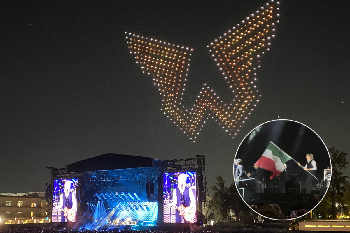 Paul McCartney en el Estadio GNP.    Foto: Especial