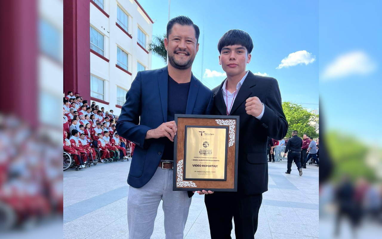 Daniel Espinoza ganador del Premio Estatal del Periodismo Deportivo en video reportaje 'La amenaza Torres'. Foto: POSTA