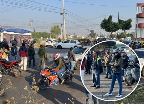 Bloqueo en Ecatepec: Motociclistas piden alto a operativos policiacos