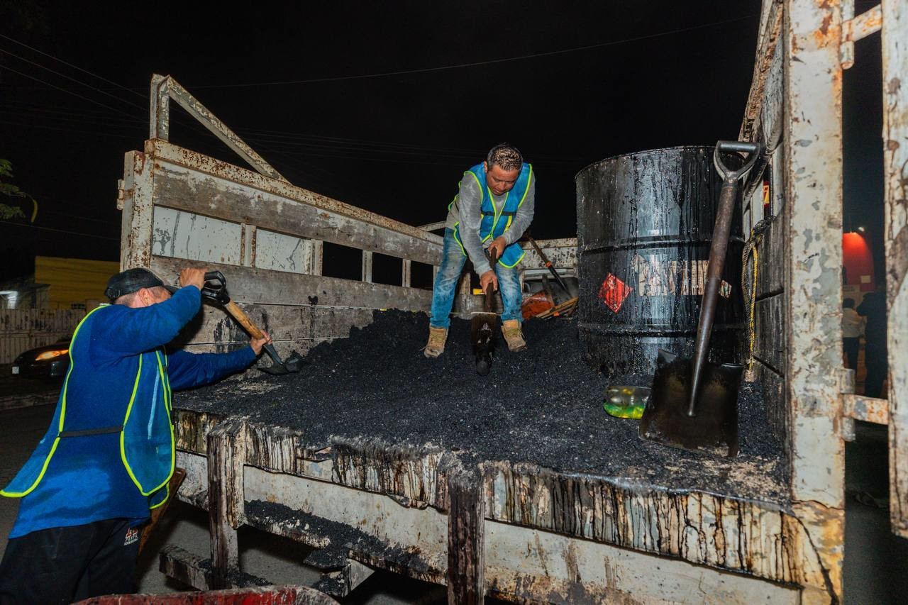 La Dirección de Obras Públicas está llevando a cabo la repavimentación de 20,961.32 metros cuadrados. Foto: Ayuntamerida