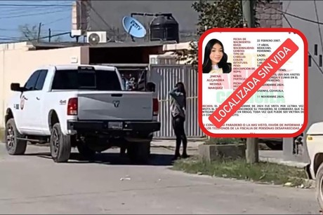 Hallan cuerpo en Sabinas: podría ser Jimena Medina