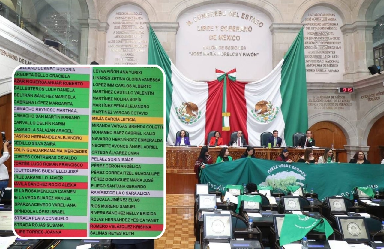 La bancada del PAN votó en contra de no criminalizar a la mujer por abortar. Imagen: @anuarazar