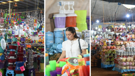 ¡Entre cobertores y ollas! Feria Xmatkuil mantiene la tradición en la zona de subastas