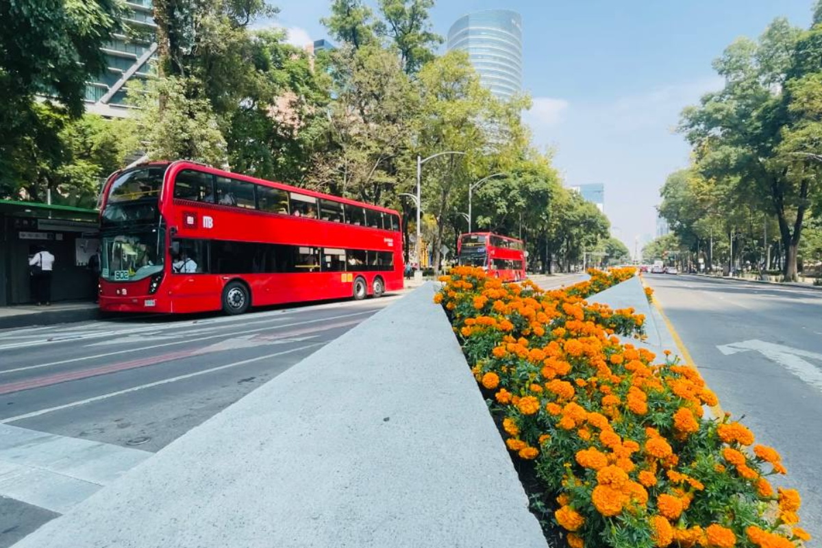 Estaciones del Metrobús cerradas por Desfile de Día de Muertos. Foto: @MetrobusCDMX