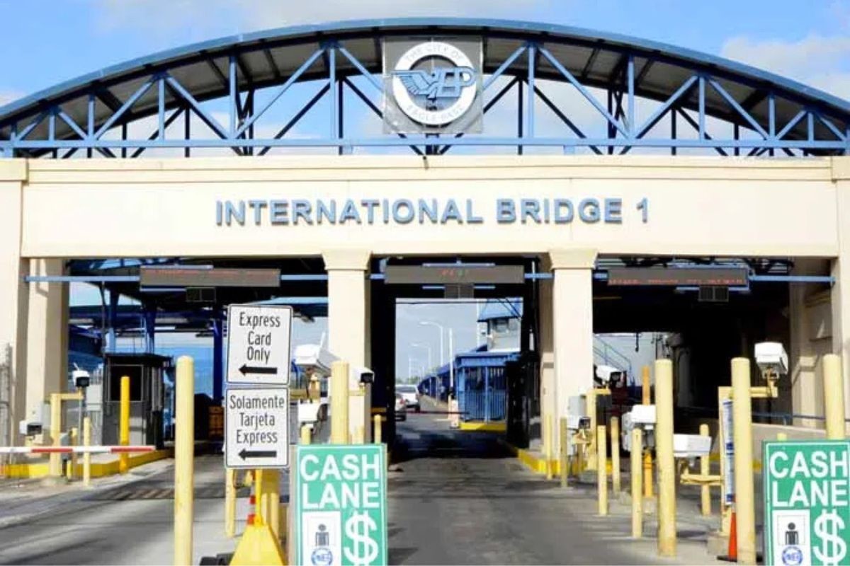 Puente Internacional 1 en Piedras Negras. Foto de la brecha.