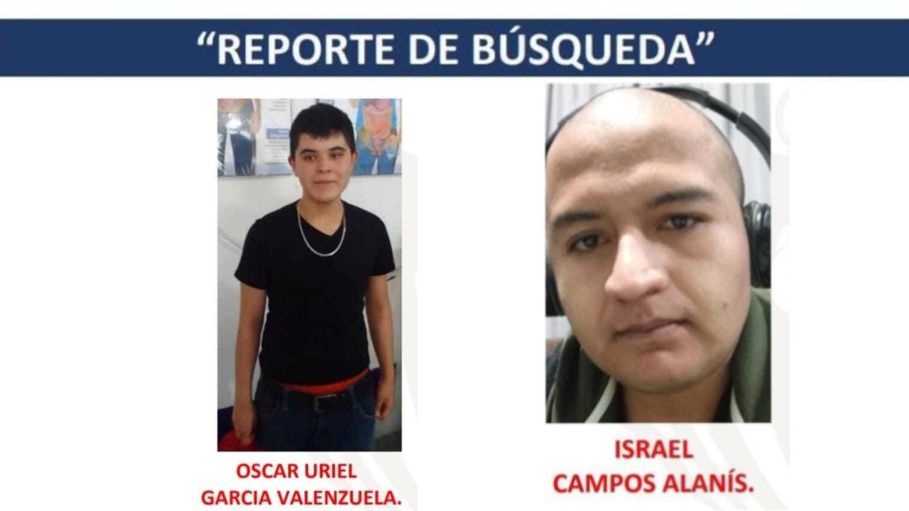 Dos jóvenes fueron reportados como desaparecidos en días recientes, emitiendo un reporte de búsqueda para encontrarlos. Foto: Cortesía.