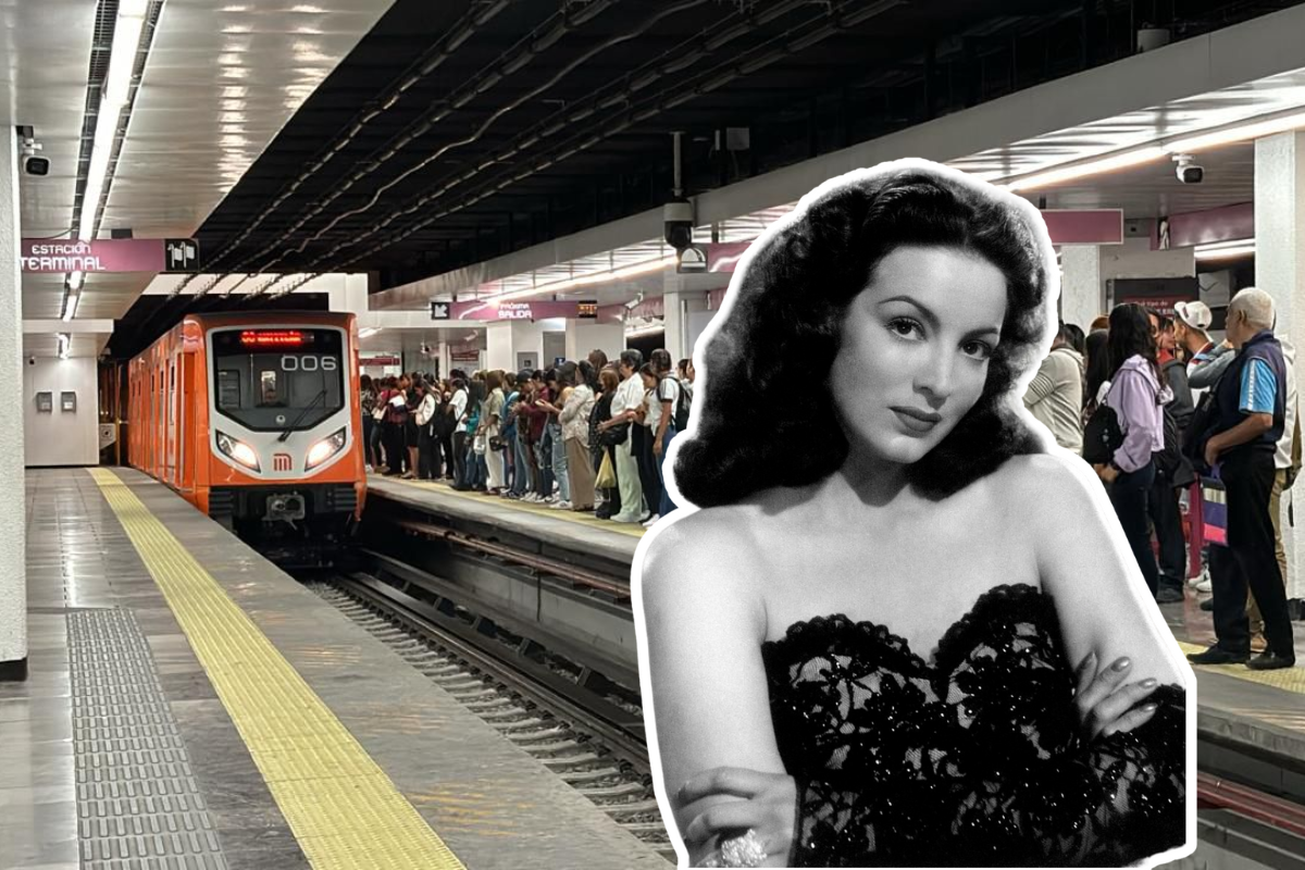 De fondo Metro Línea 1, María Félix. Foto: Gobierno CDMX/Wikipedia