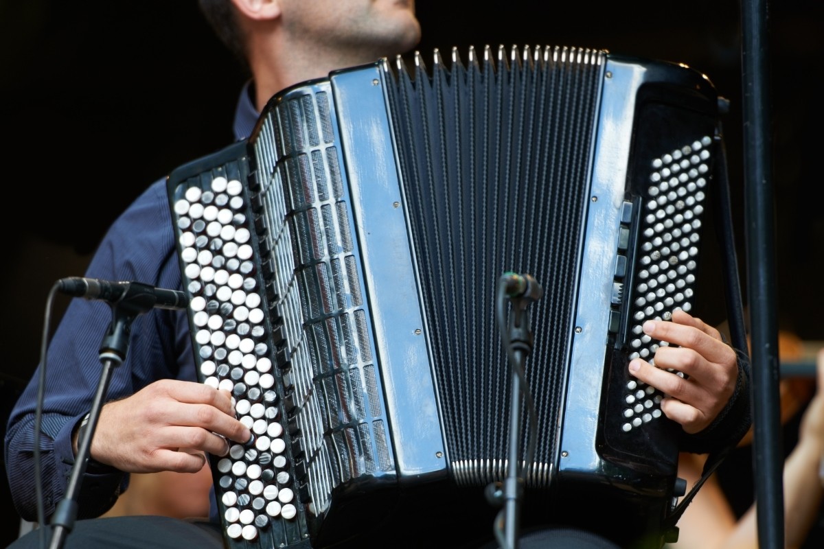 Hombre tocando el acordeón. Foto: Canva