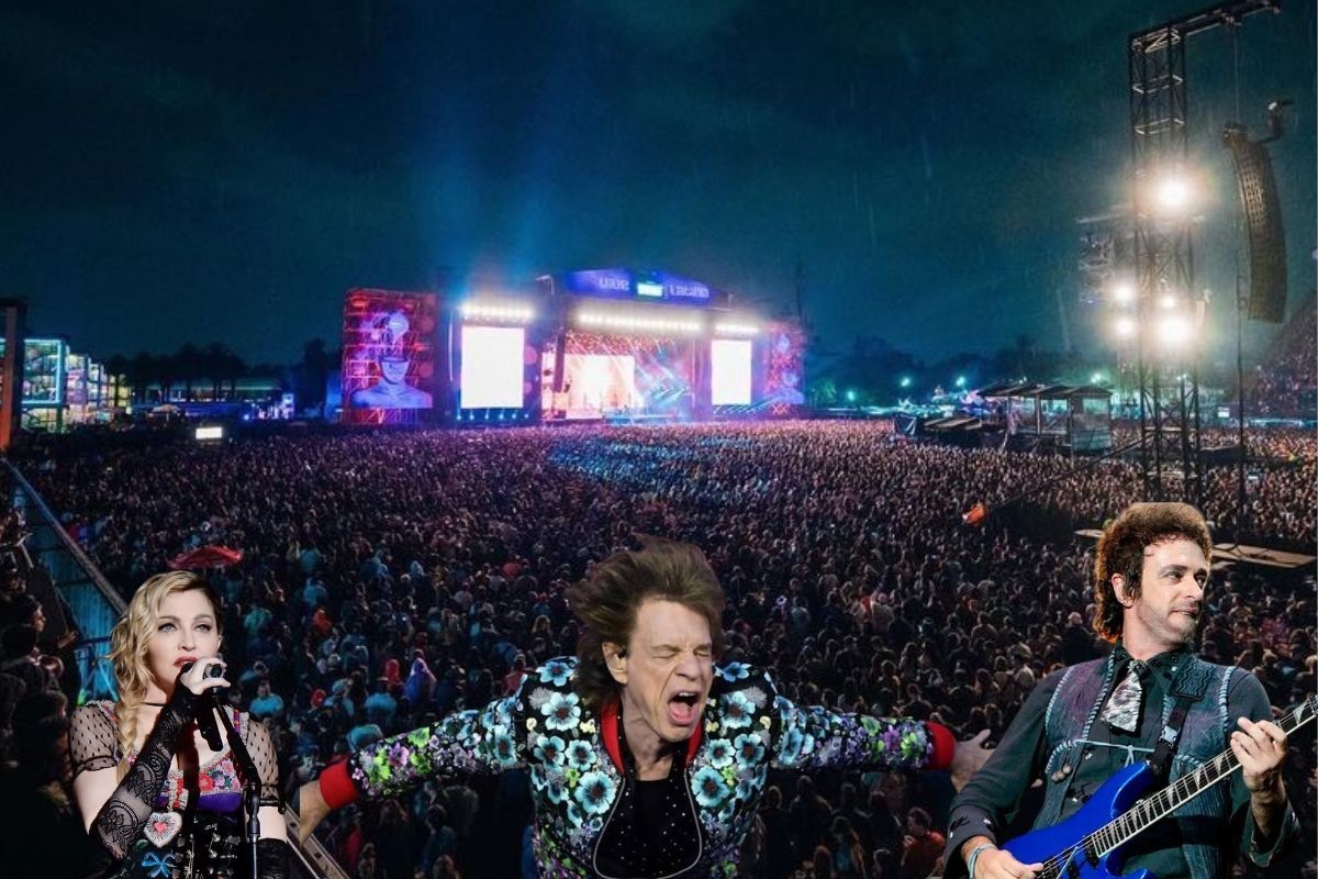 De fondo el Estadio GNP,  artistas. Foto: @ForoSolOficial