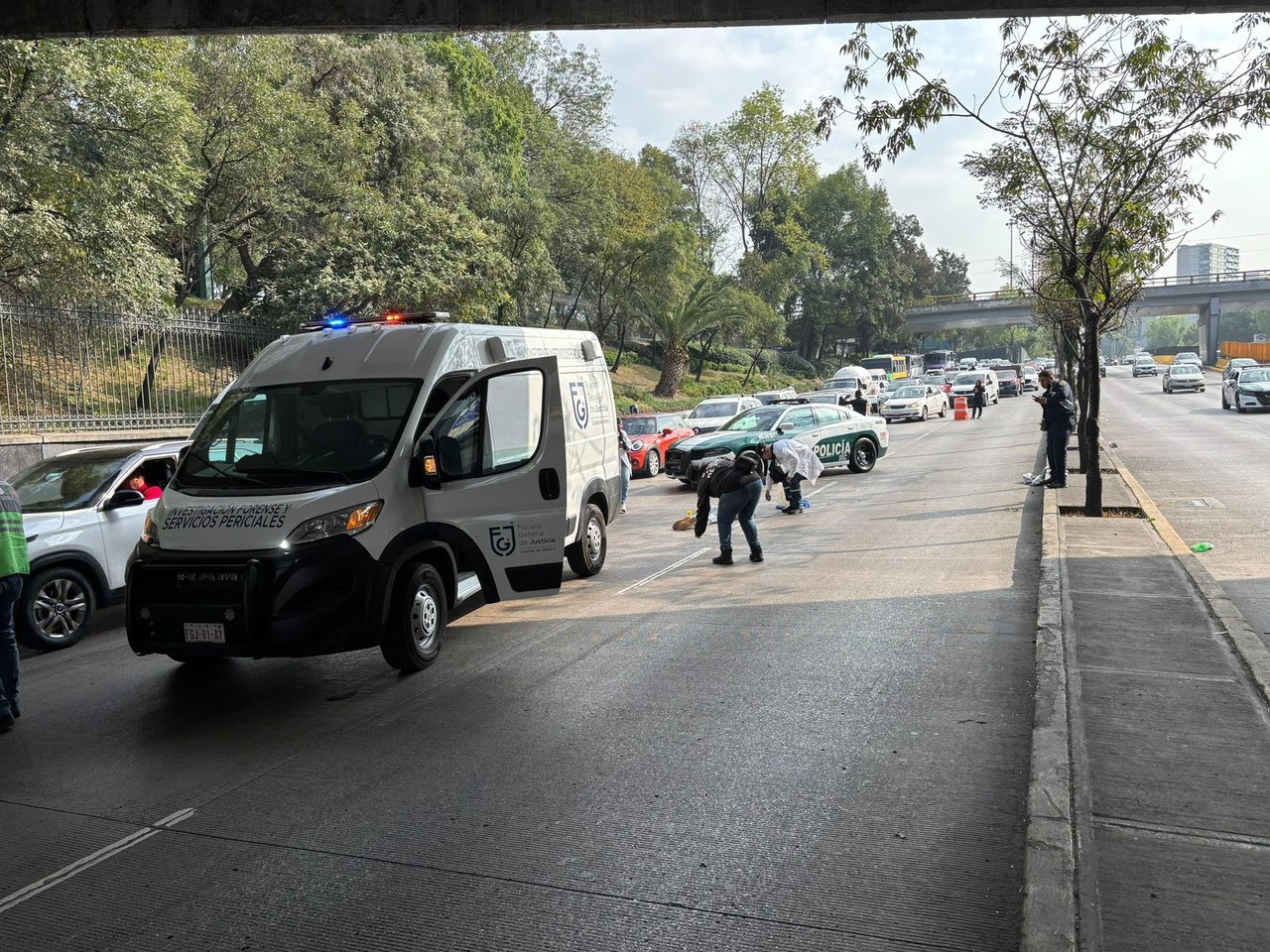 Autoridades capitalinas llegaron tras incidente. Foto: Ramón Ramírez