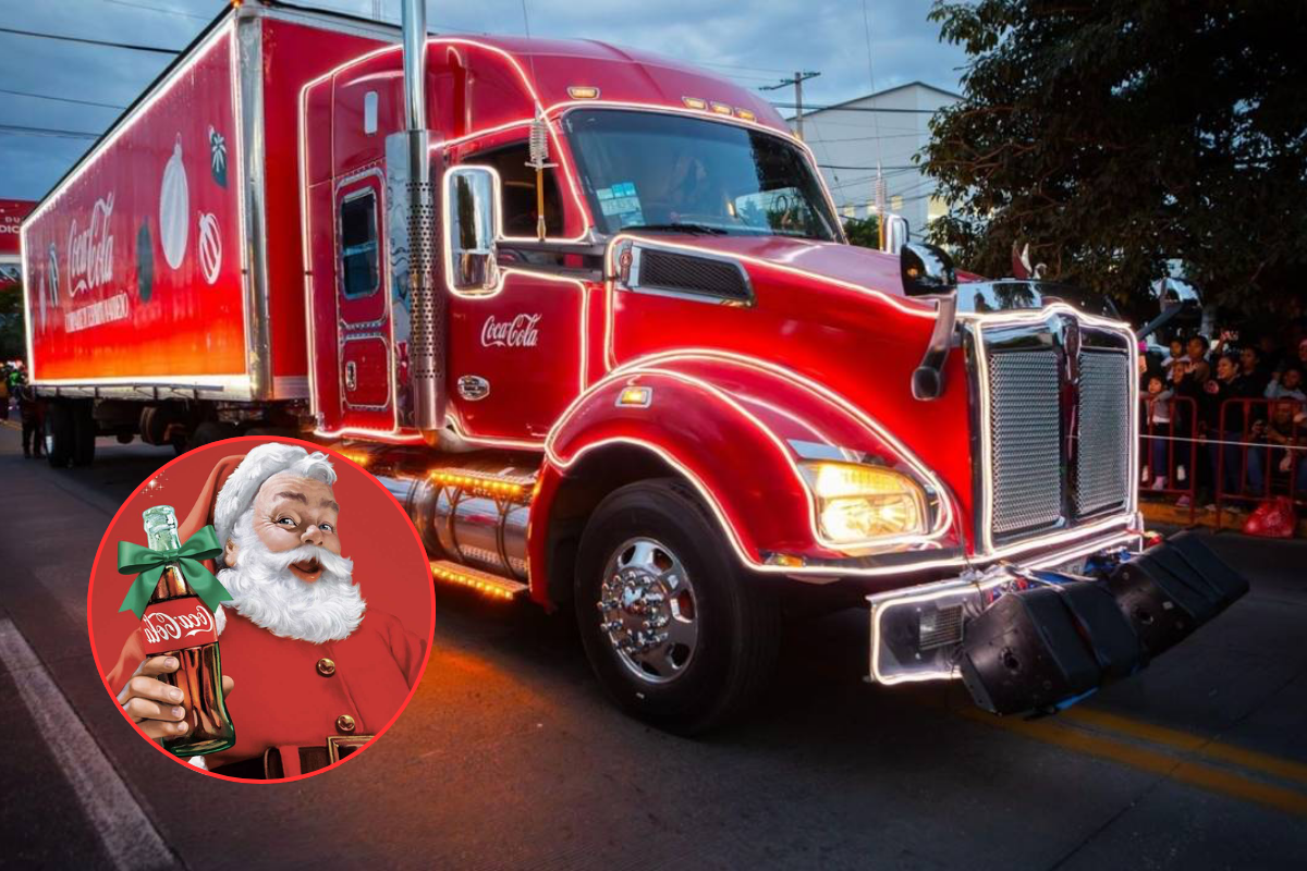 La caravana Coca- Cola es uno de los espectáculos navideños más esperados en el mundo. Foto: Victoria Jiménez