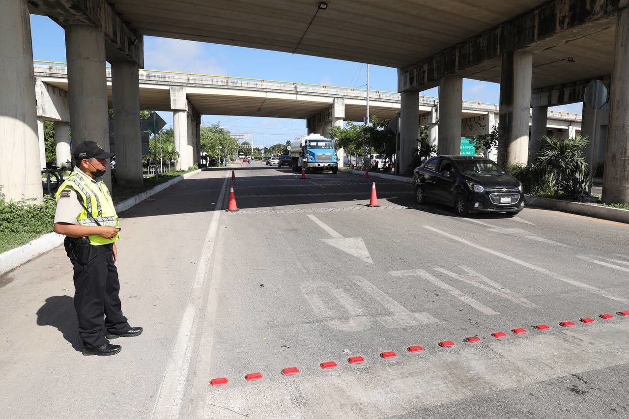 ¿El diseño de la vía contribuye a la peligrosidad del Periférico?. Foto: SSP Yucatán