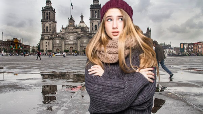 Foto: CDMX chica con frío editada en canva