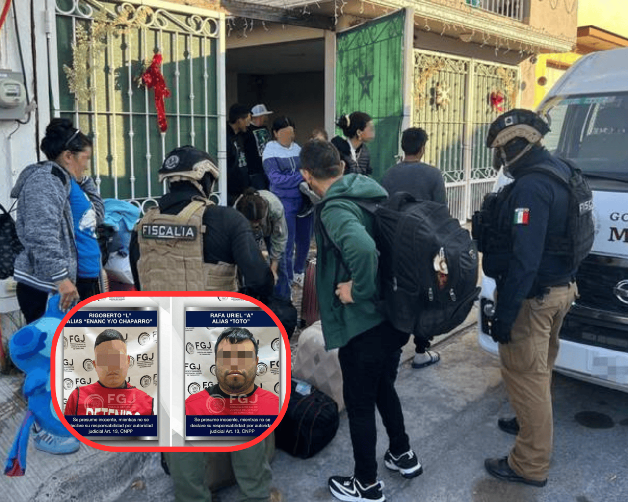 Dos hombres identificados como Rafa Uriel “A”, alias ‘Toto’, y Rigoberto “L”, alias ‘Enano’ o ‘Chaparro’, fueron vinculados a proceso tras ser acusados de participar en el secuestro de 24 migrantes en Reynosa, Tamaulipas. Foto: Redes sociales