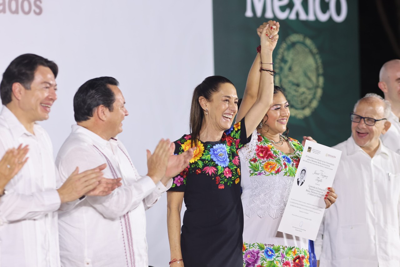 ¿Qué dijo la presidenta Claudia Sheinbaum sobre este esfuerzo educativo?. Foto: Cortesía