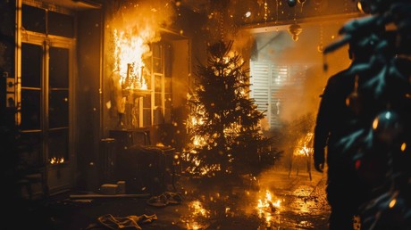 Árbol de Navidad provoca incendio en Dzilam de Bravo y deja una víctima mortal