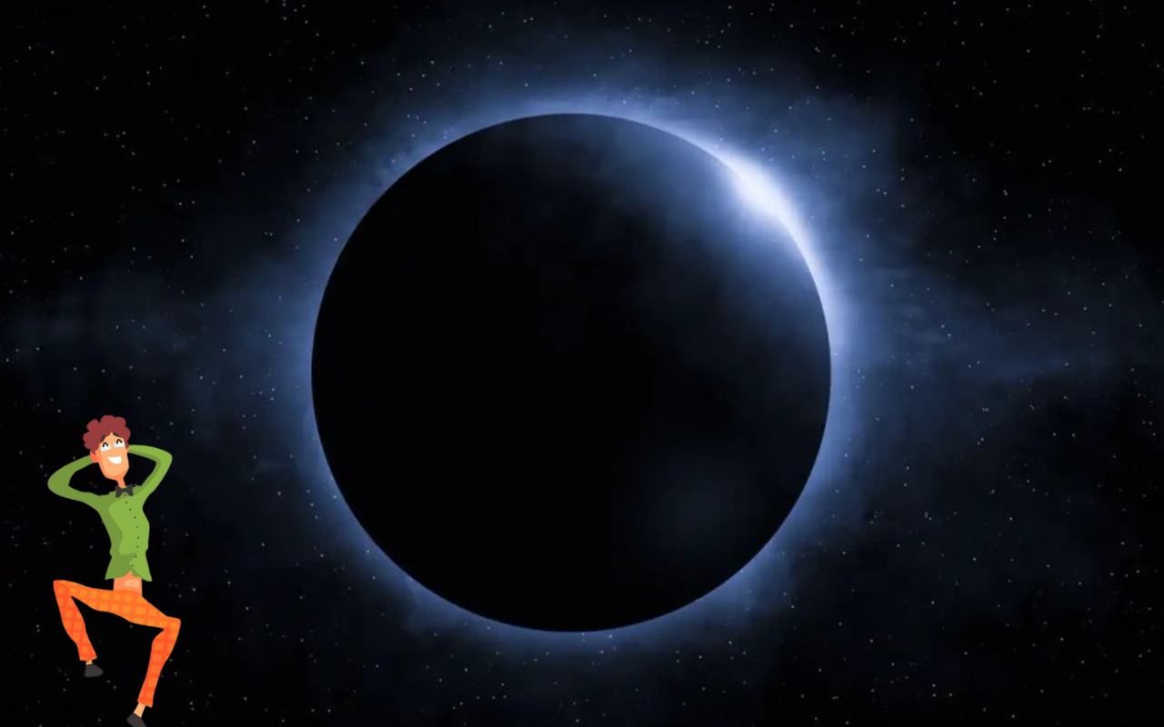 Luna Negra Foto: NASA/ Editada en Canva