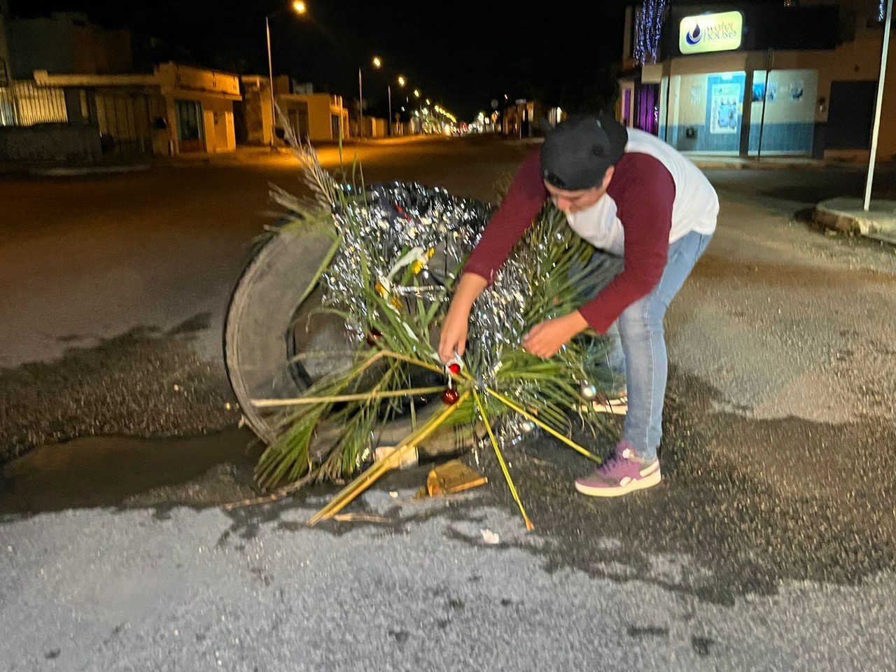 ¿Replicarán la idea con otros baches de la colonia?. Foto: Daniel Rodríguez