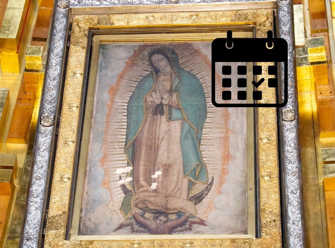 Cuadro de la Virgen de Guadalupe en la Basílica. Foto: Canva.