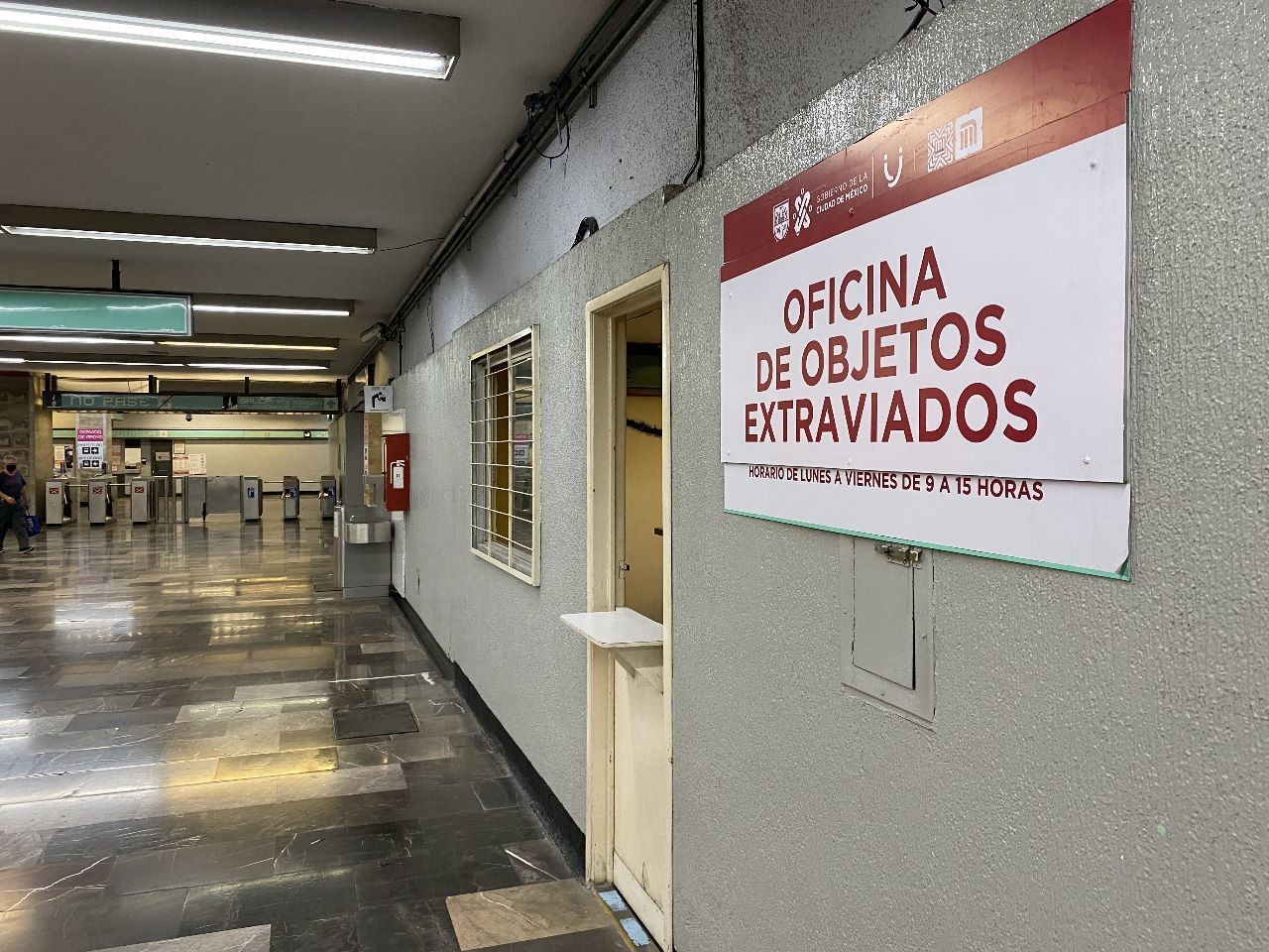 Oficina de Objetos perdidos en el Metro de CDMX.     Foto: Sistema de Transporte Colectivo Metro