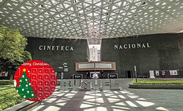 Foto: Cineteca Nacional y calendario navideño, @Cineteca editada en canva