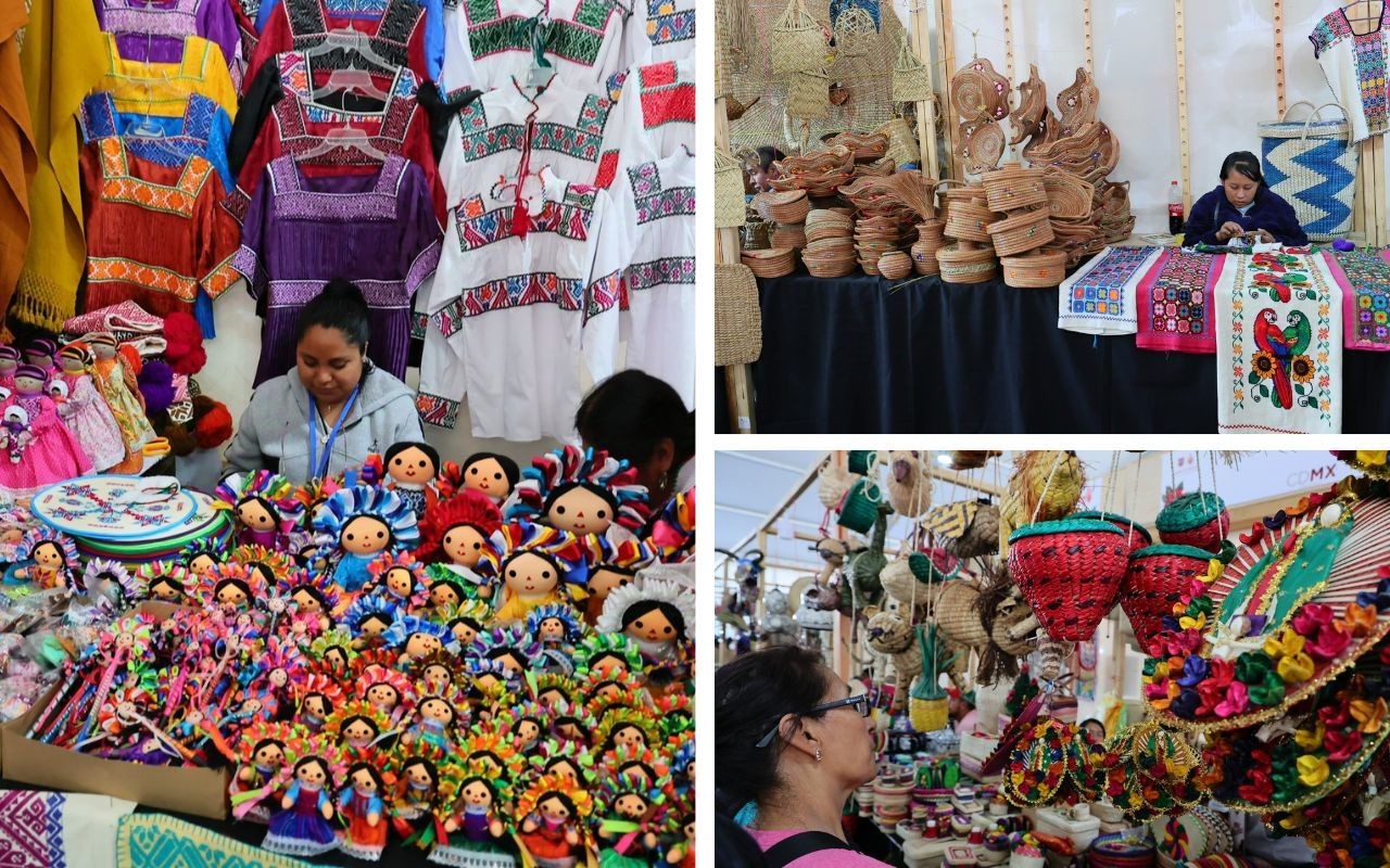 Muestras de la feria Artesanos de Corazón Foto: X/@ClaraBrugadaM