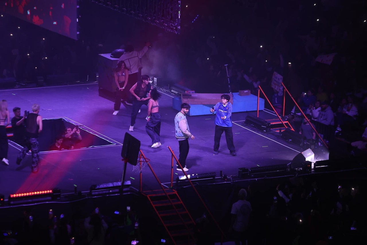 Fede Vigevani y sus amigos se presentaron ante más de 16,000 personas. Foto: Arena Monterrey