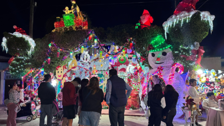 Navidad en Yucatán: Casas decoradas iluminan calles de Juan Pablo II