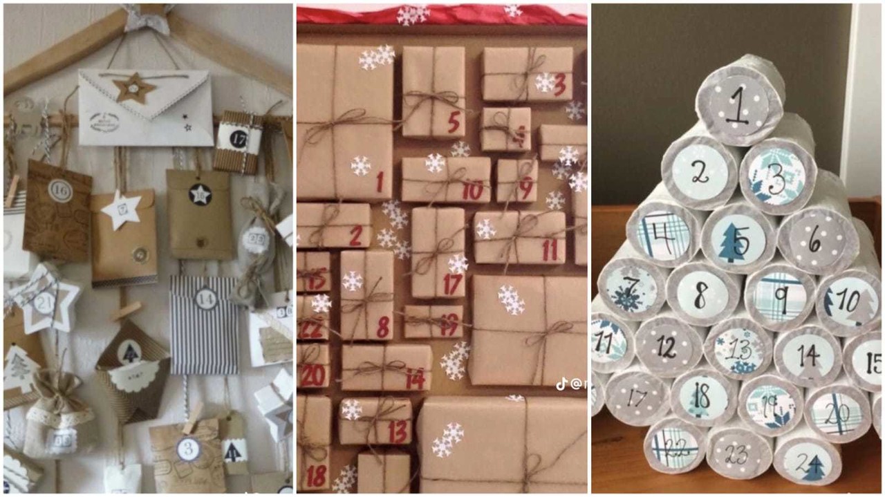 DIY Navideño: Crea tu propio calendario de Adviento con materiales reciclados. Foto: mamen_garver