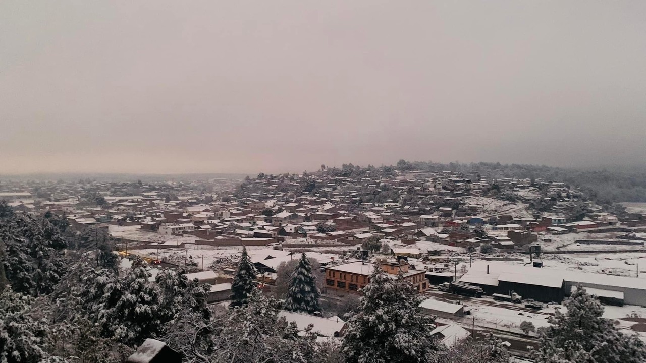 Comunidades de la Sierra de Durango durante el invierno registran temperaturas bajo cero. Foto: Facebook @Deras Diego.