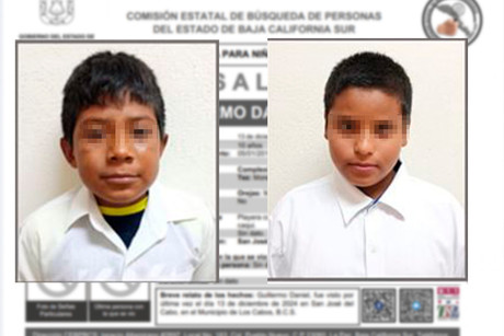 2 Niños desaparecidos en San José del Cabo. Solicitan ayuda para localizarlos