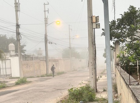 Banco de niebla cubre gran parte del territorio yucateco la mañana de este lunes