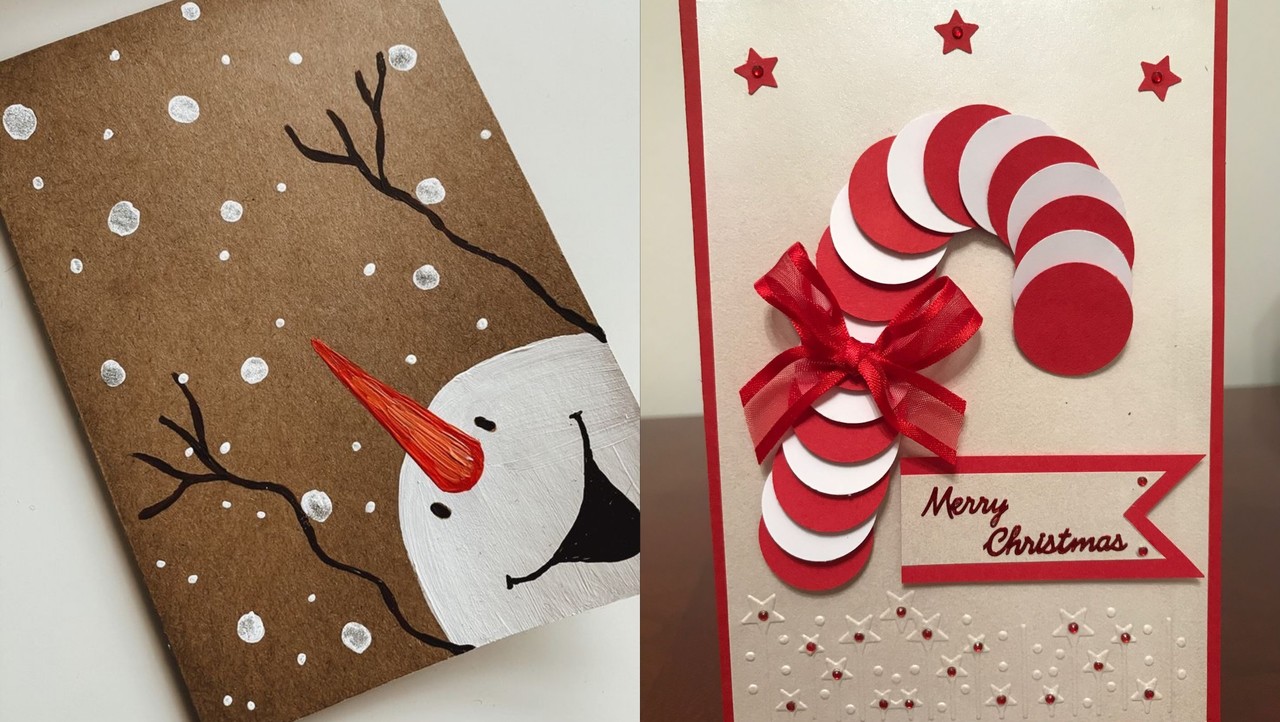 DIY Navideño: Así puedes crear tarjetas hechas a mano. Foto: Pinterest/Dagmar/Kohi