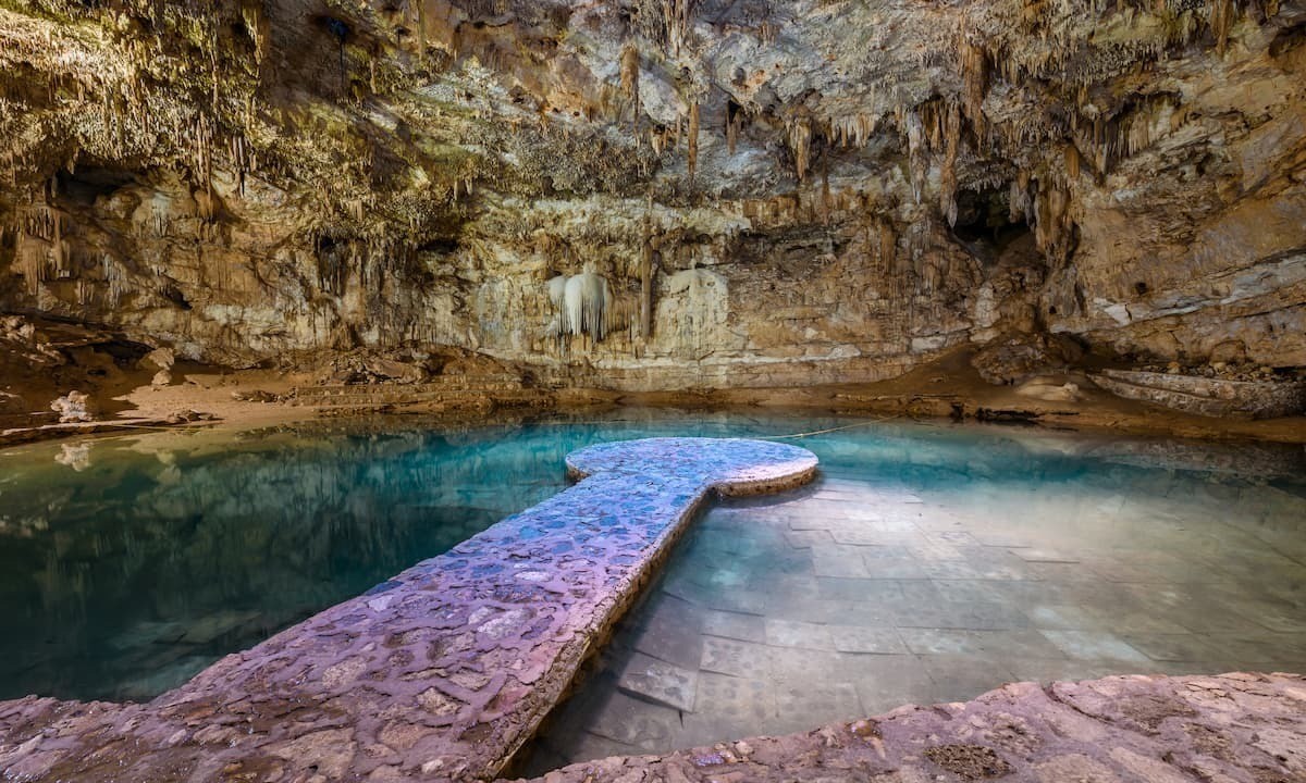 Este manantial cuenta con una particularidad que encanta a quien lo visita Foto: Suytun Cenote