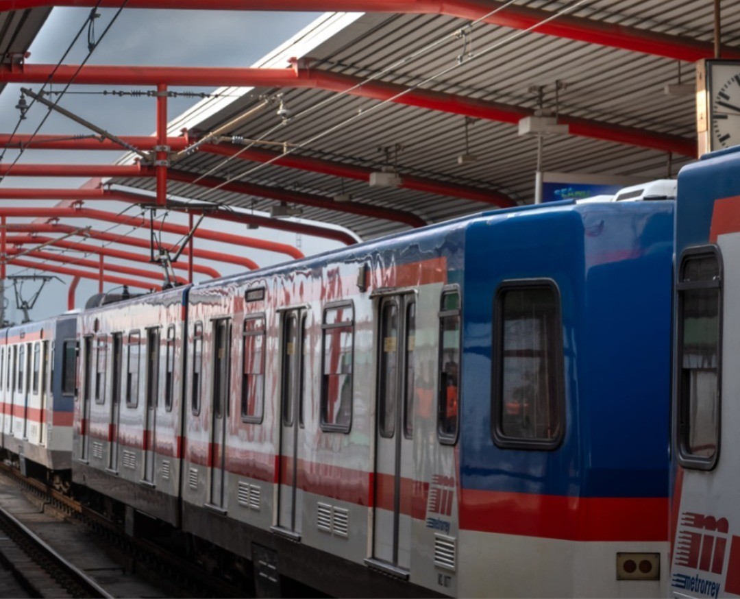 Unidad del Metro en la estación Exposición rumbo al centro de Monterrey. Foto: Metrorrey.