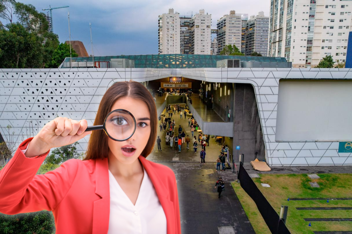 De fondo Cineteca Nacional, persona buscando empleo. Foto: @CinetecaMexico/Canva