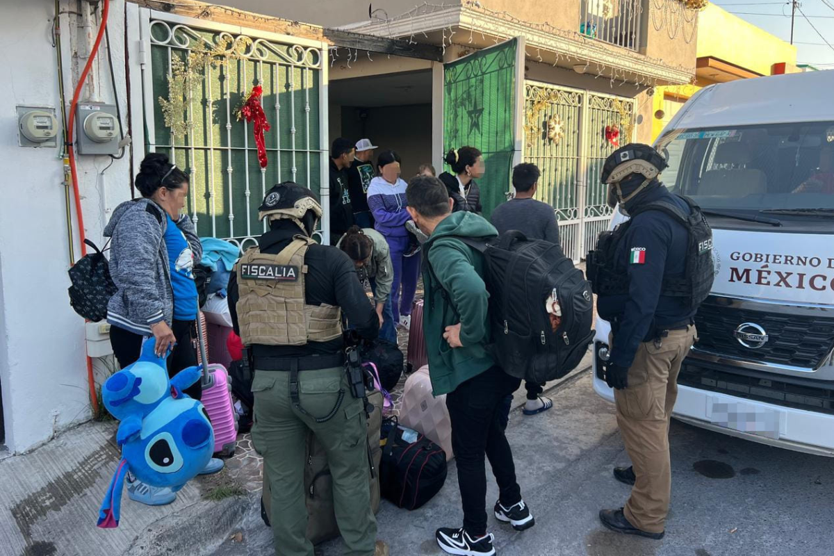 El operativo de búsqueda y rescate se llevó a cabo en la colonia Fuentes Coloniales de Reynosa. Foto: FGJT