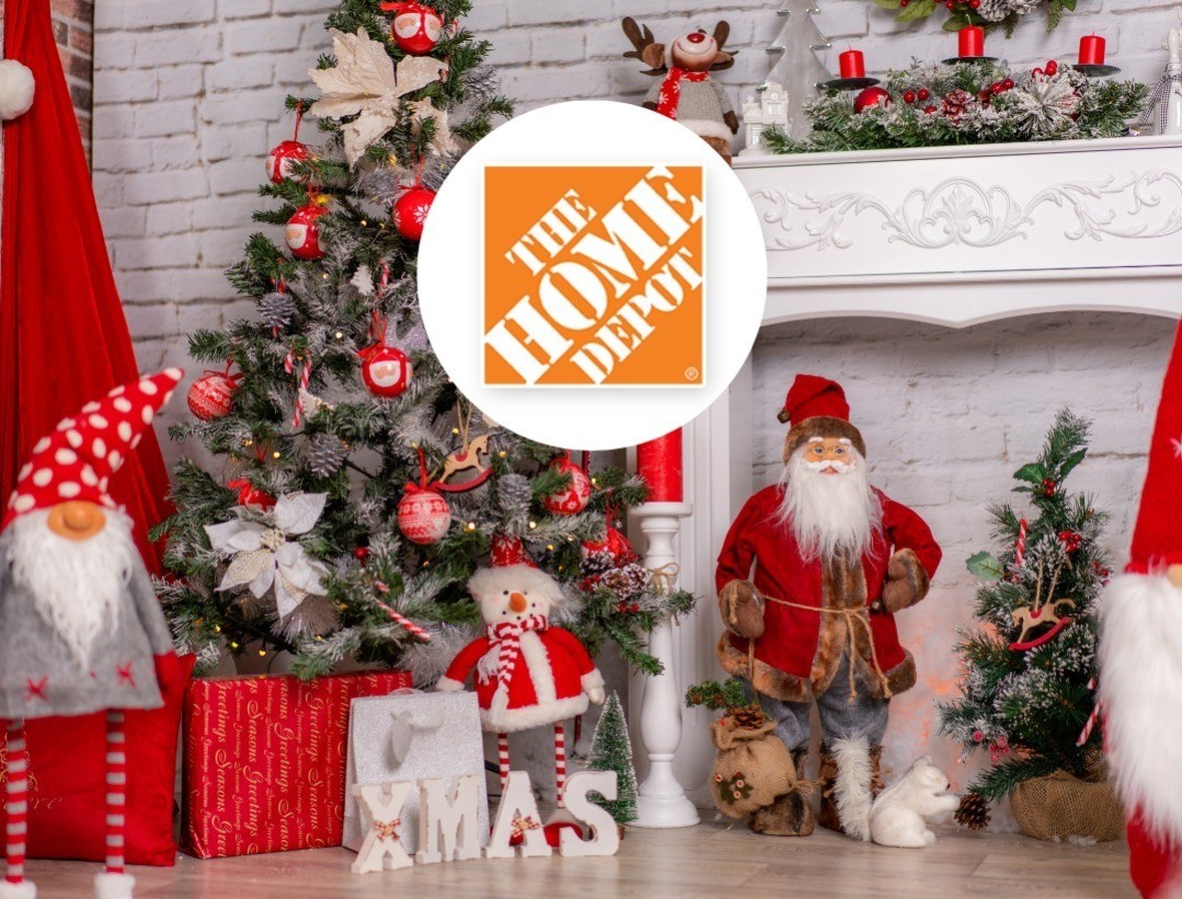 Articulos navideños que se pueden encontrar en The Home Depot. Foto: Canva/Home Depot.