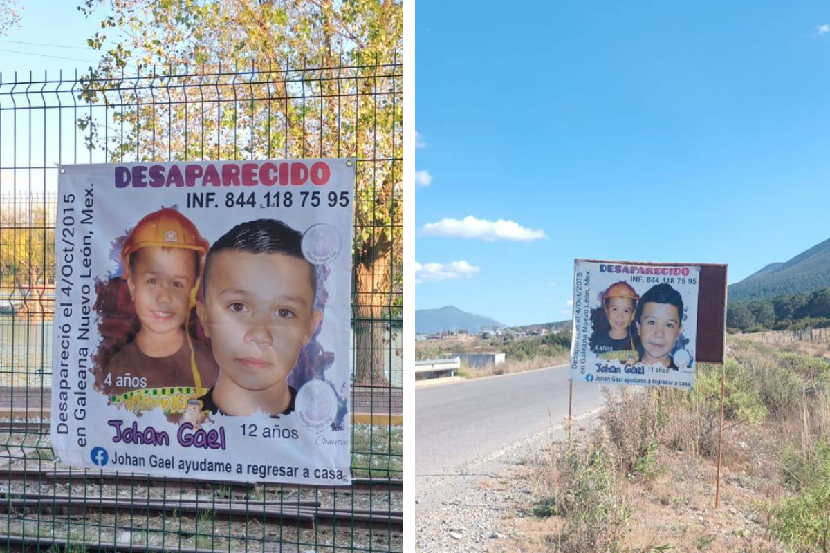 Tras su desaparición el 04 de octubre de 2015, en Galeana, Nuevo León, este 2024 Gael cumplió 9 años desaparecido./Foto: Facebook: Johan gael ayudame a regresar a casa