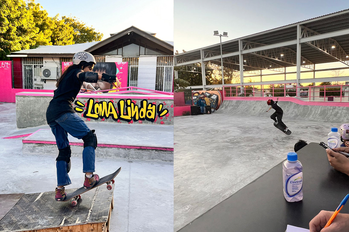 Torneo de Skateboarding en colonia Loma Linda, en La Paz. Foto: Facebook de SEDIF.