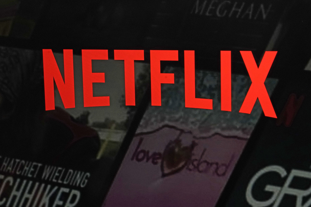 El logotipo de Netflix se muestra en esta foto del sitio web de la compañía, en Nueva York, el 2 de febrero de 2023. (AP Foto/Richard Drew, Archivo)