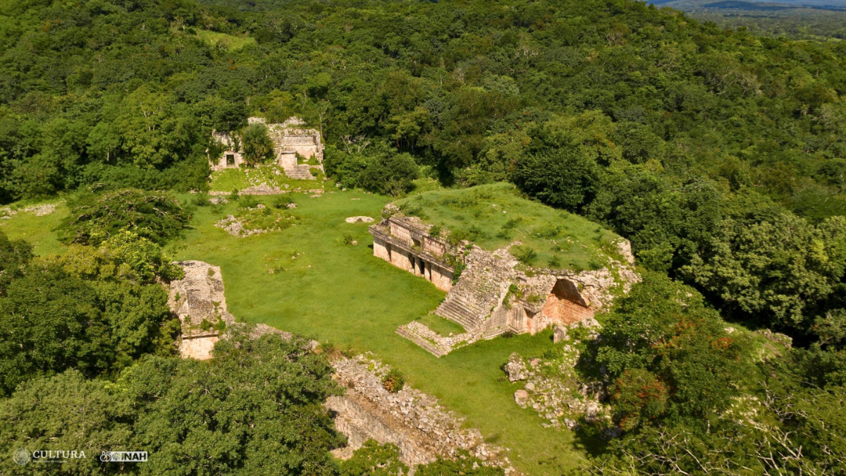 Esta zona arqueológica está en el Pueblo Mágico de Tekax FOTO: INAH