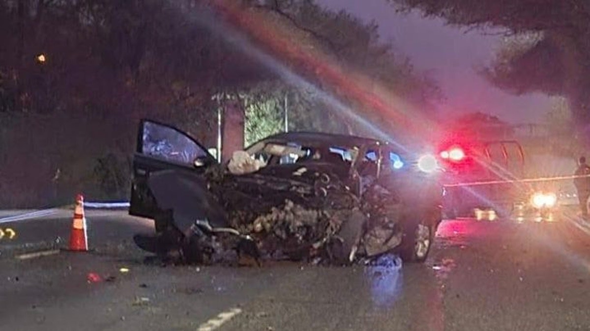 Hombre muere en accidente en Carretera Nacional, Santiago. Foto: Protección Civil de Nuevo León.