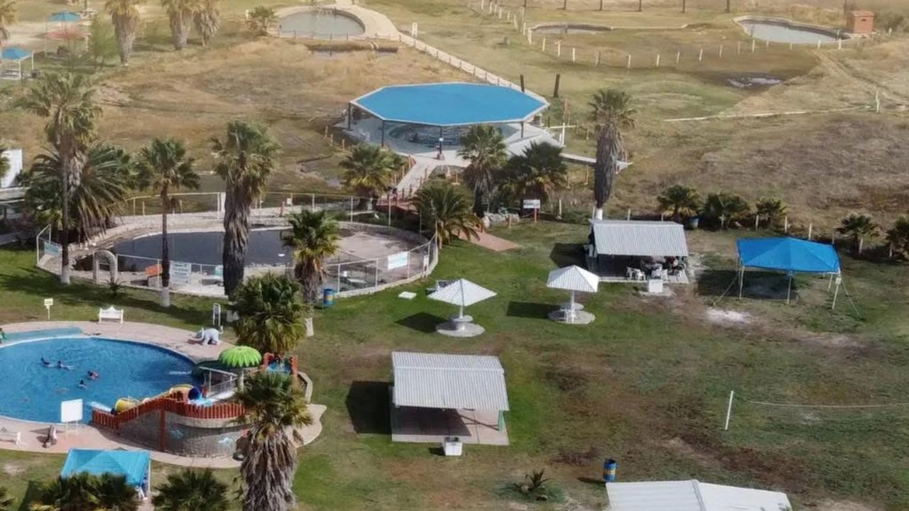 Balneario San Juan visto desde el aire. Foto: Facebook Balneario San Juan MX.