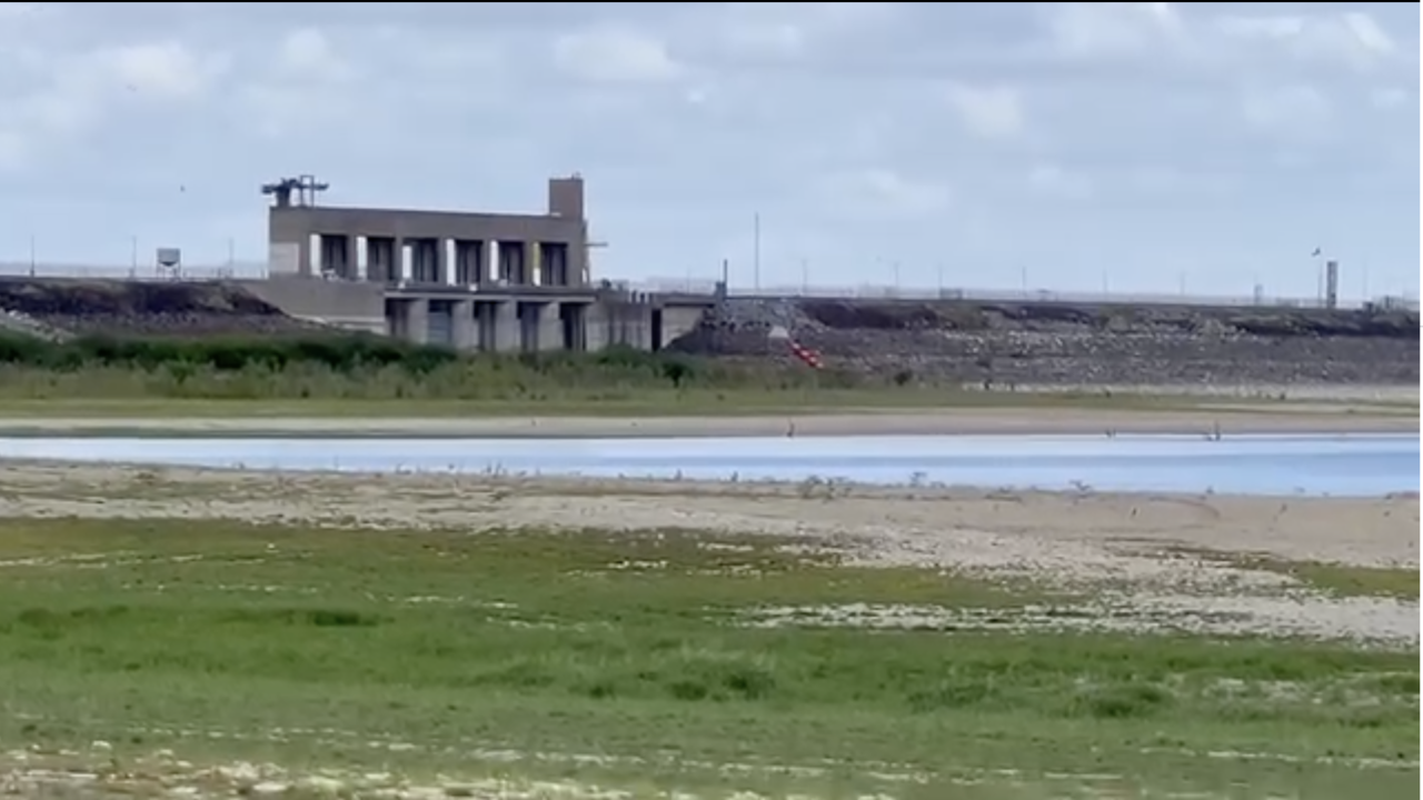 Presa Falcón en Nueva Ciudad Guerrero, Tamaulipas. Foto: Captura de Pantalla