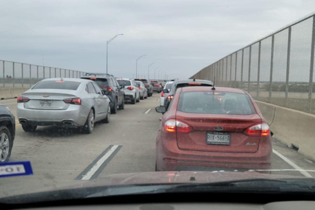 En tiempo real: Tráfico vehicular en los puentes para cruzar a Estados Unidos por Tamaulipas