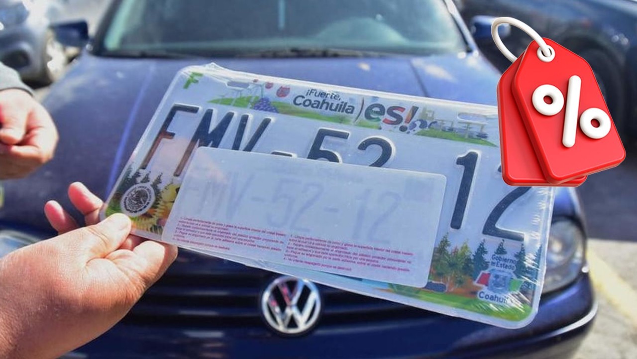 Hay descuentos en las placas vehiculares en Coahuila. (Fotografía: Ana Escobedo)